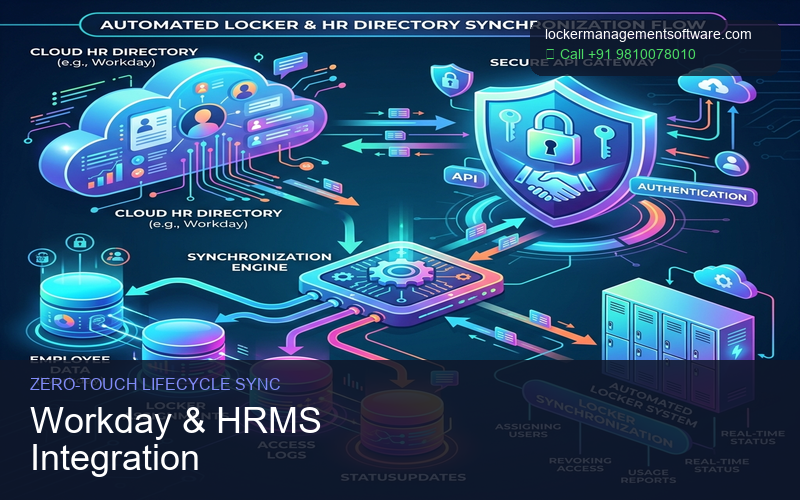 Workday integrated enterprise locker assignment process flows chart representation